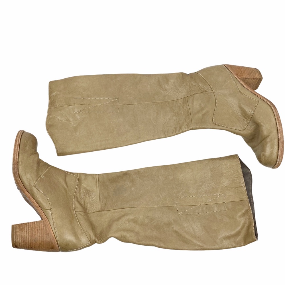 DOLCE VITA Meris Nude Tan Soft Leather Boots 8 - Picture 2 of 7